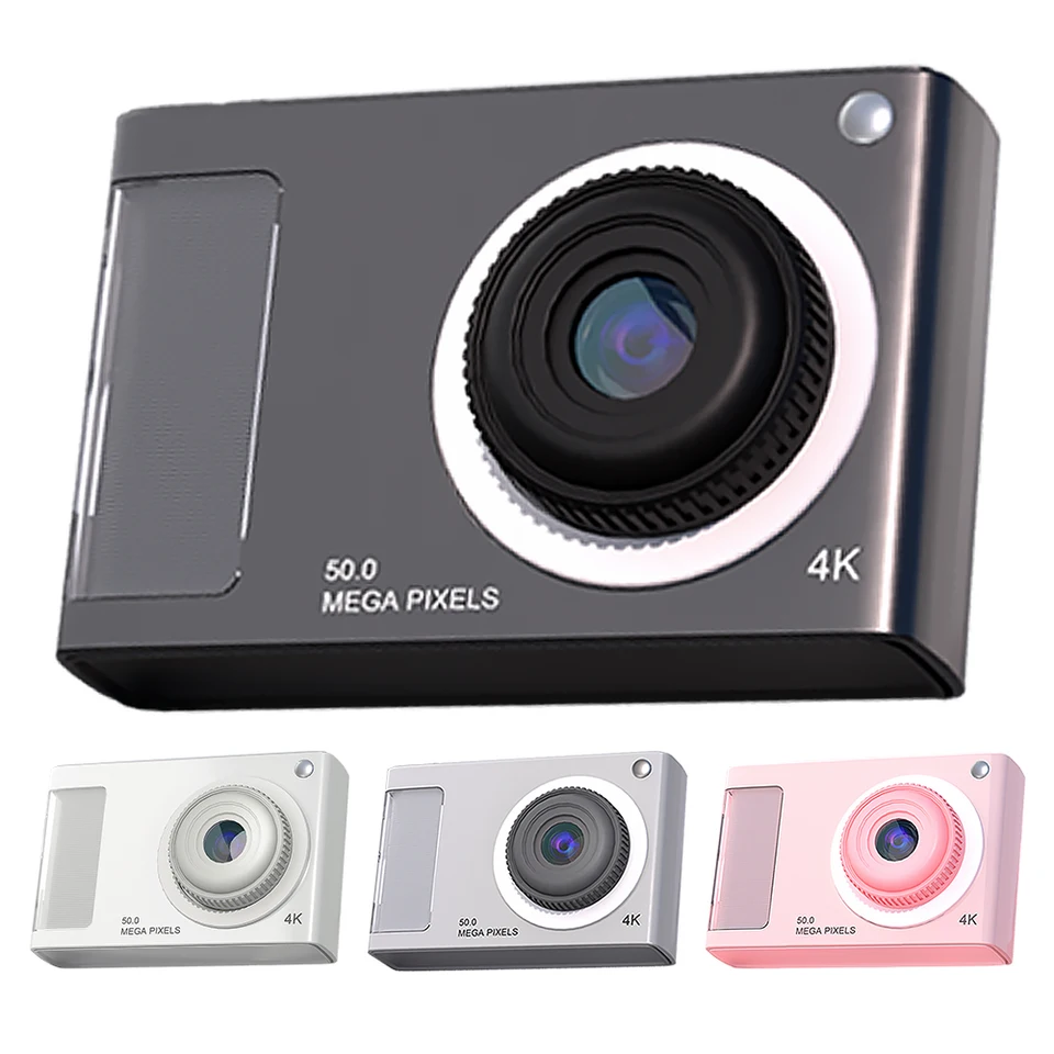 Kompaktná malá kamera HD 1080p 48MP Digitálna digitálna šošovka a natáčanie fotoaparátu anti otras podpora 32 GB karty pre chlapcov dievčatá deti