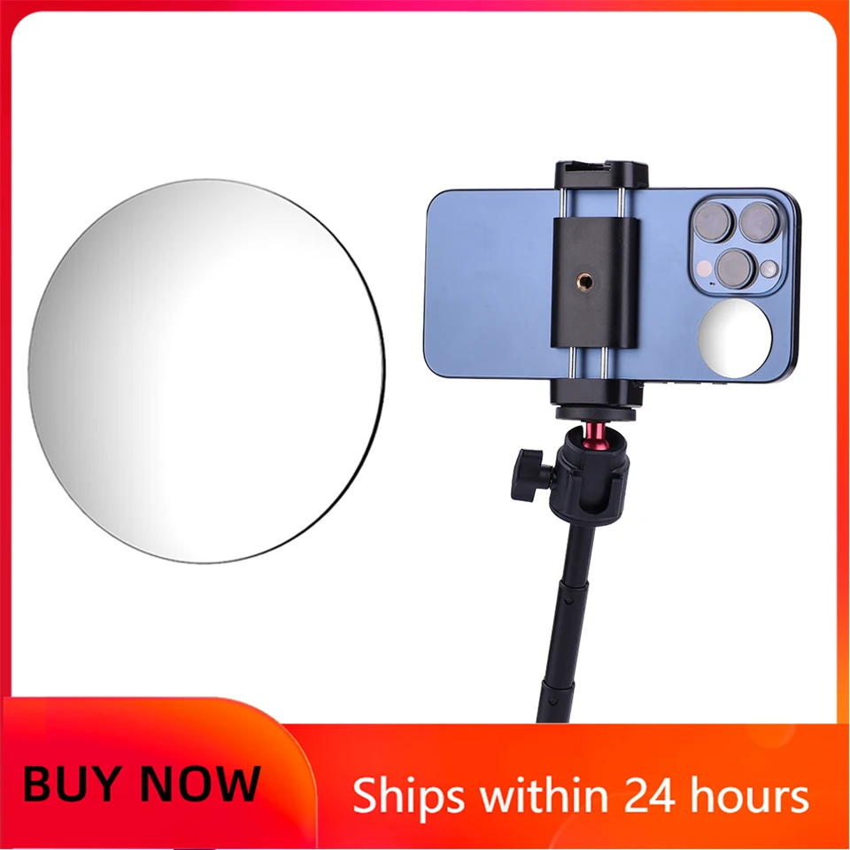 Kompaktné adhézne zrkadlo smartfón selfie vlog Photography Univerzálne rekvizity pre iPhone Xiaomi Photo video selfie príslušenstvo