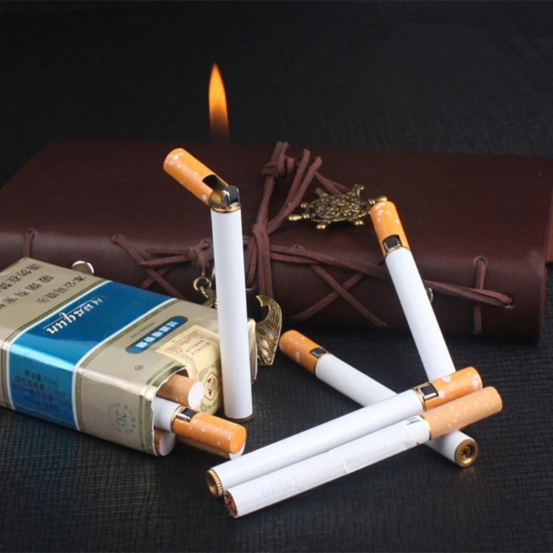 Kompaktné mini prenosné cigaretové zapaľovacie cigaretové príslušenstvo brúsenie kolesa Torch Plynové zapaľovače darčeky