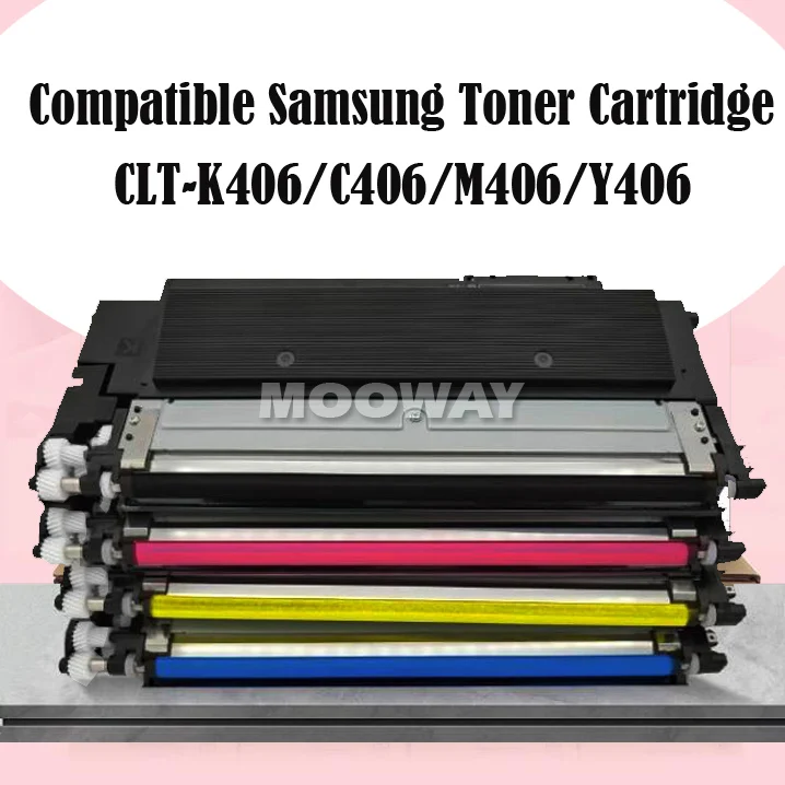 Kompatibilná farebná tonerová kazeta pre Samsung CLP-360 365 366 SL-410W SL-460FW CLX-3300 3305 3306 CLT-406S CLT-K406S 406 Toner