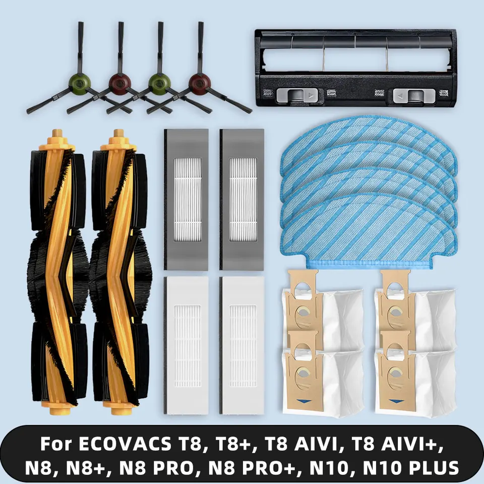 Kompatibilné pre debot ECovacs Ozmo T8 / T8+ / T8 AIVI / T8 AIVI+ / N8 / N8+ / N8 PRO / N8 PRO+ / N10 / N10 Plus výmenné diely