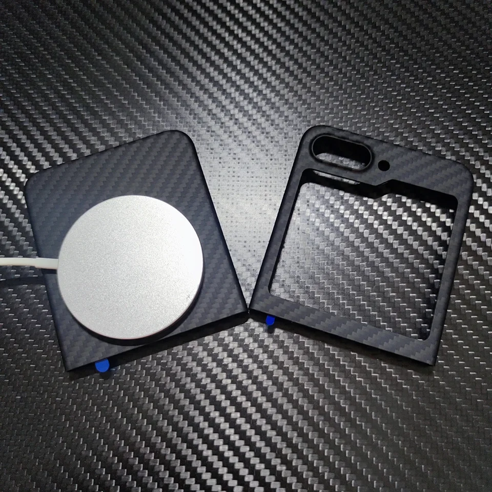 Kompatibilné s Magsafe uhlíkovými vláknami pre Samsung Galaxy Z Flip6 5 puzdro ultra tenké pre magnetický kryt magsafe pre Galaxy Z Flip 6
