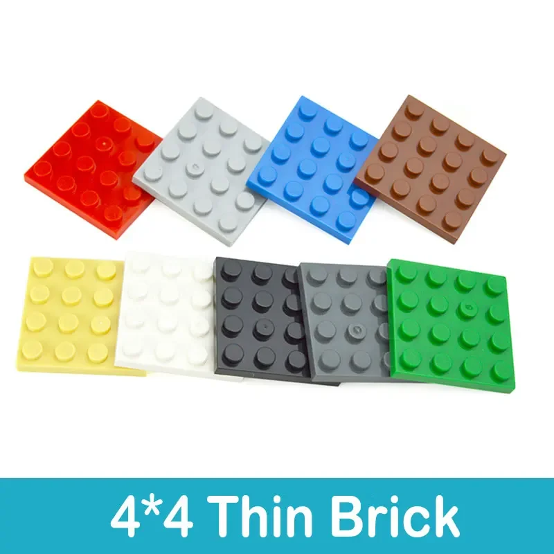 Kompatibilný zostavuje častice 3031 4x4 Základné dosky Stavebné bloky Tenké postavy tehly DIY Vzdelávacie high-tech hračky pre deti