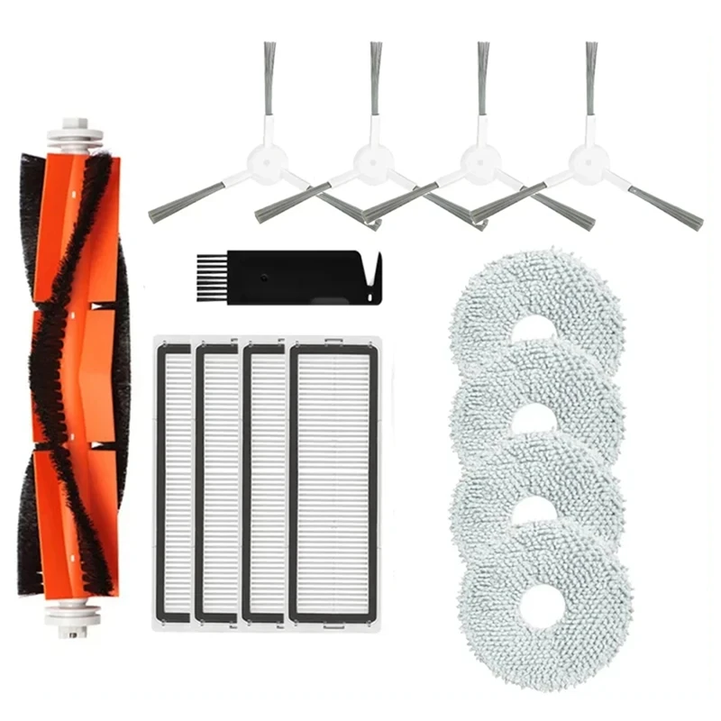 Kompletná súprava doplnkov pre Xiaomi Robot vákuum S10+ / S10 Plus B105: Hlavná bočná kefa, filter Hepa, handrička mop handra