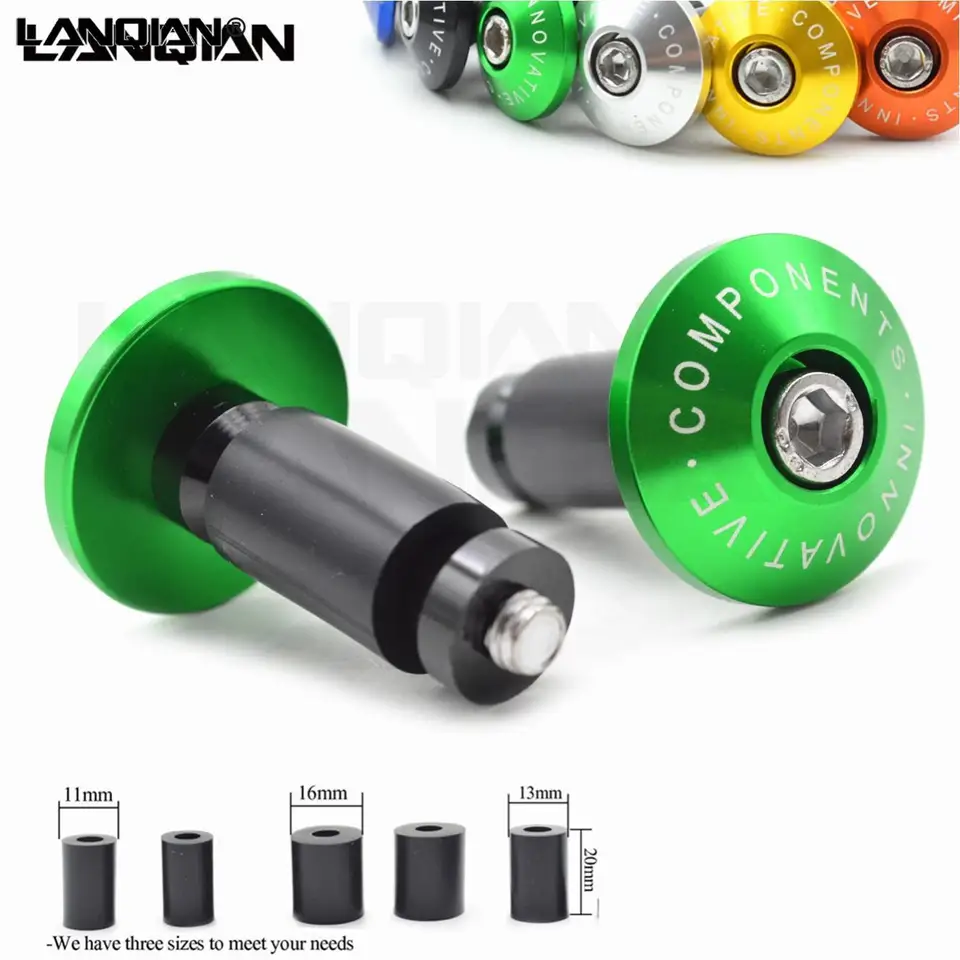 Koncová čiapka rukoväte na motocykli Koncová čiapka proti vibrácii ilúrdový zástrčka pre Kawasaki KX KLX KDX 65 85 100 125 150 250 450 FRS SR D-Tracker