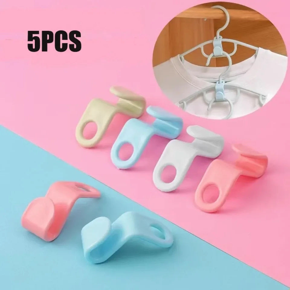 Konektor Hook Connector 5ks Hanger môže stohovať háčiky na odevy, organizovanie šatníkov a úložisko Multifunkčná spona na pripojenie háčika
