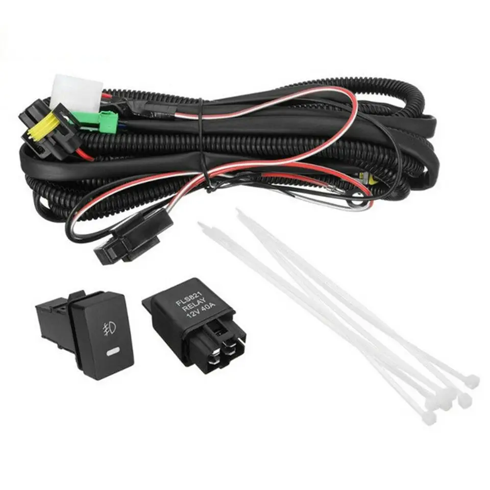 Konektor káblového zväzku káblového zväzku automobilov s konektorom slova s ​​kapacitou 40A a vypínačom súpravy na vypínanie LED diódy H11 881 H9