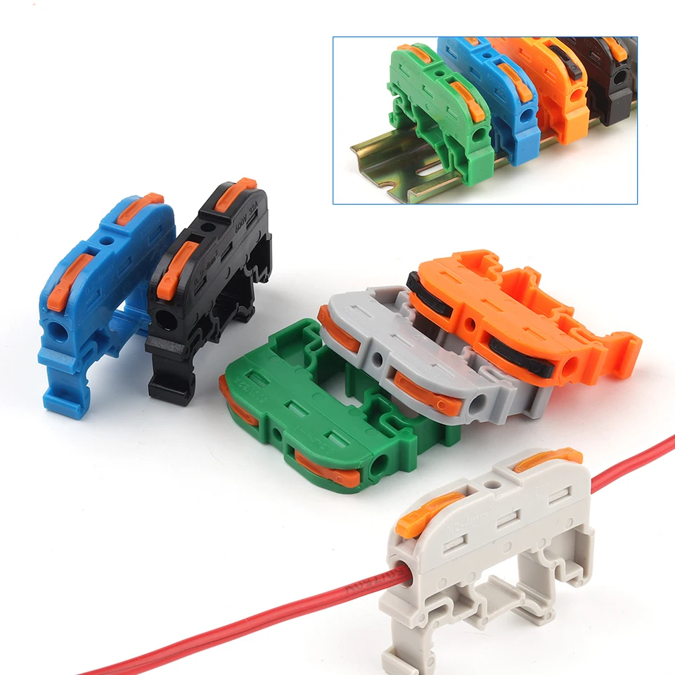 Konektor rýchleho drôtu 211 DIN Rail Type Termer