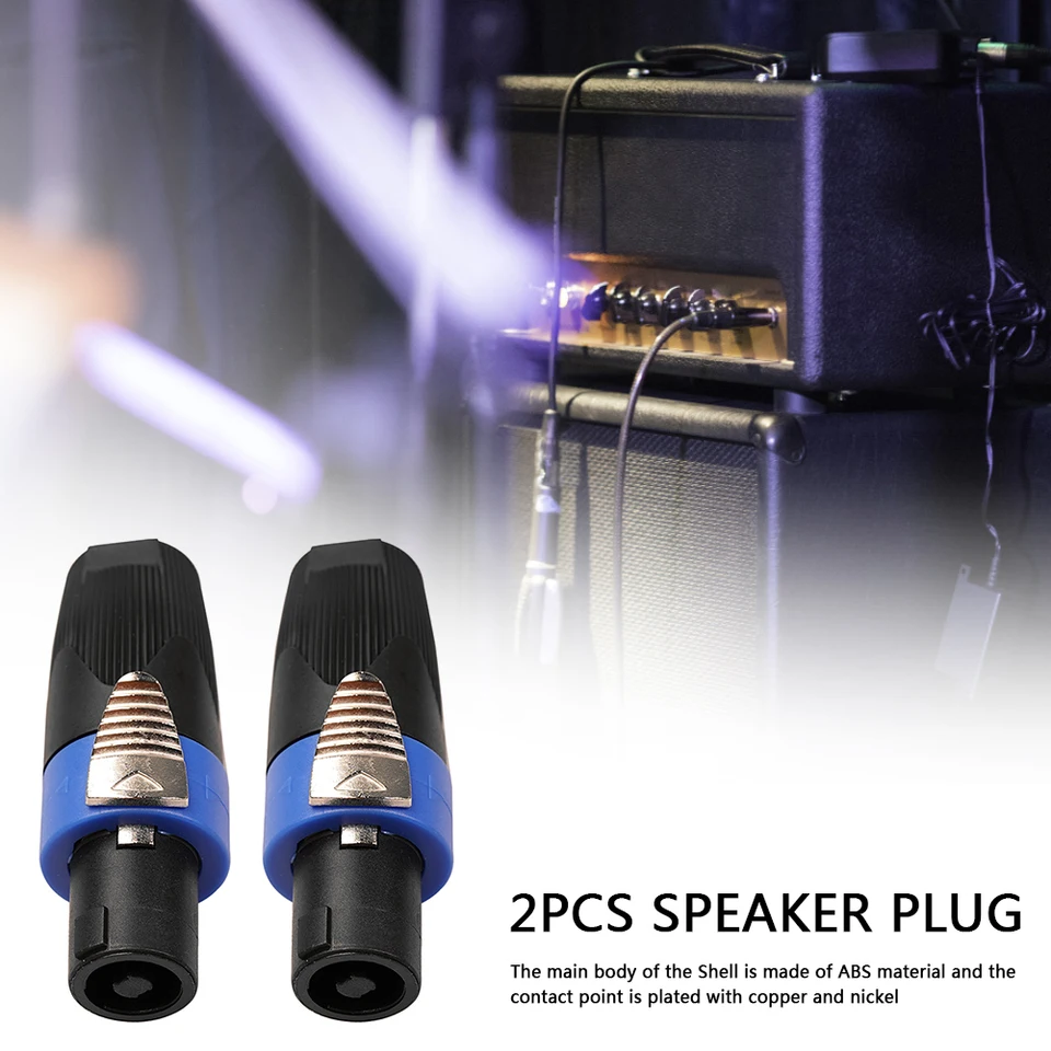 Konektory Plug Connectors Audio Reproduktor 2/10x 4 pólové príslušenstvo Outdoor Hudobná počúvanie Potrieb pre Neutrik Speakon NL4FC