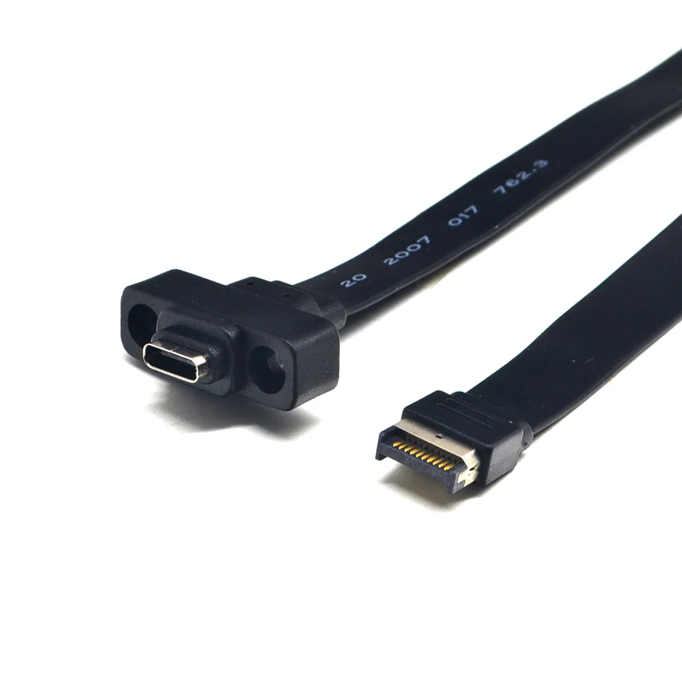 Konektory USB 3.1 Typ predného panela E Typ predlžovaciemu káblu Gen 2 10 Gbps Interný adaptér Kábel s 2 skrutkami 30 cm/50 cm/80 cm