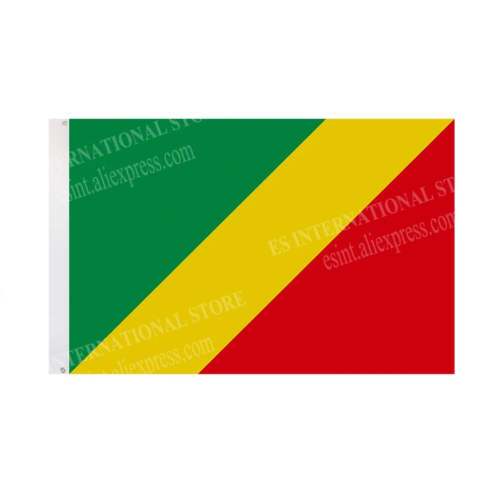 Kongo Flag National Graphic Custom Tlate