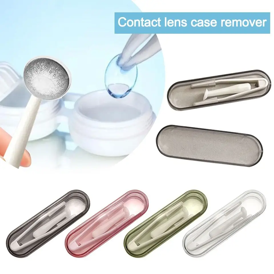 Kontaktné šošovky vložte do odstraňovača náradia Nástroj Kontaktné šošovky Tweezers Sack Stick Cestoval súprava pre starostlivosť o oči kontakt Len Accessories