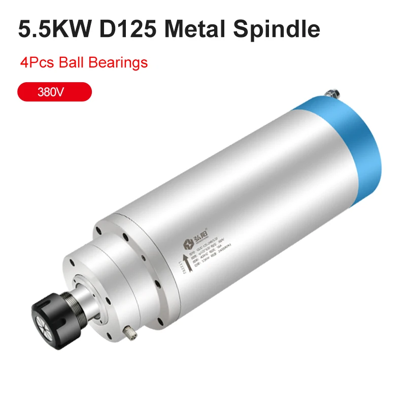 Konštantné vreteno momentu 5,5 kW 380V vodotesného vreteného motora frézovacie vreteno pre CNC frézovacie zariadenie kovové mletie Nástroje