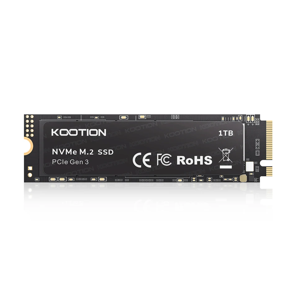Kootion 3500 MB/S NVME M.2 2280 TLC PCIE 3.0 Spevný stav 221G 512G 1T Interný SSD pre hernú konzolu pre prenosný počítač PC Desktop Game Console
