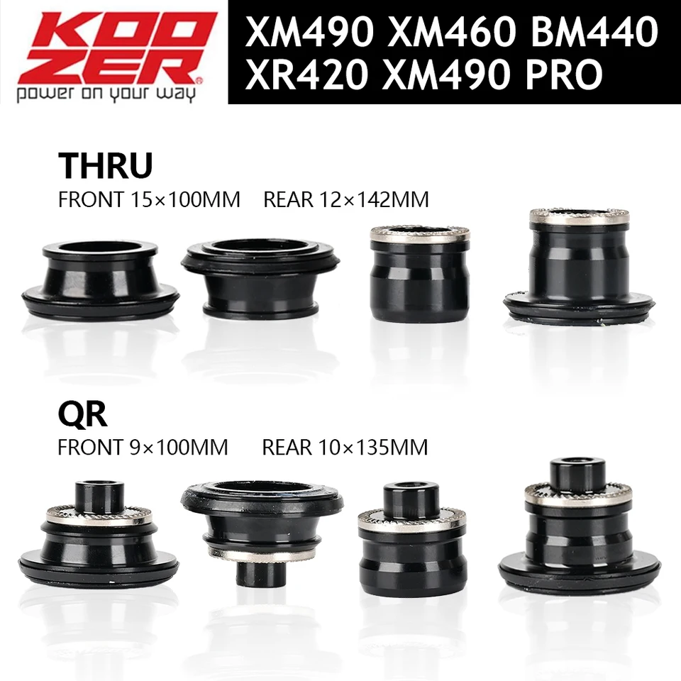 Koozer freehub 12 Speed ​​XM490 PRO XM460 BM440 CAPS MTB Bicykel Hubs Prevodníci horských bicyklov koncových uzáverov qr alebo Thru
