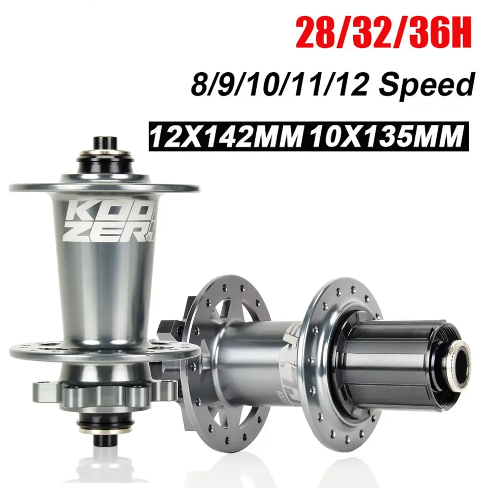 Koozer XM490 Pro Zadný MTB Bicykel Rifs 28/32/36 Diery K7 Cube 5x135 12x142 QR Thru Axle Hub Hub pre 8 9 10 11 12 Speed ​​Hg