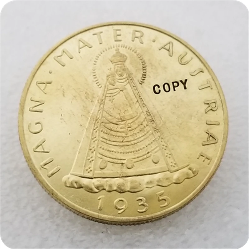 Kopírujte repliku 1935 Rakúsko 100 Schilling Copy Coin