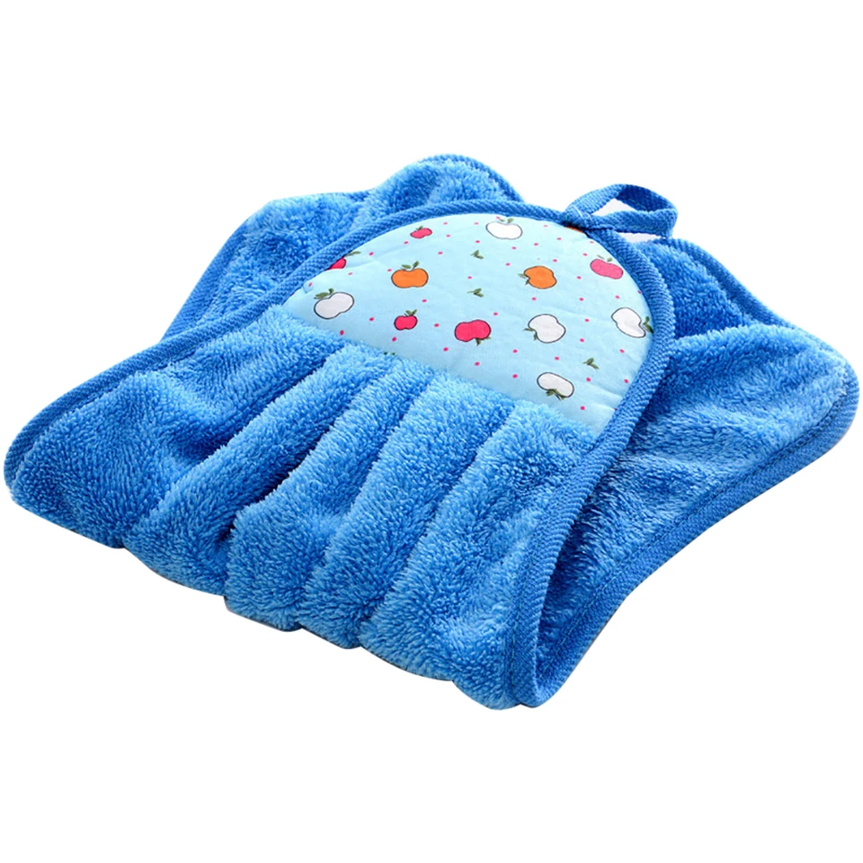 Koralový fleece ručný uterák visiaci absorpčný uterák Zhruba kuchynská utierka Čistiaca látka