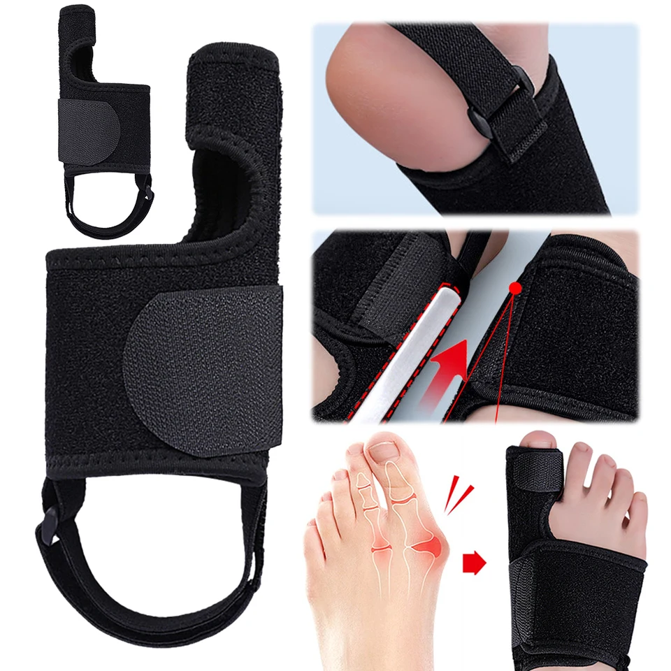Korektor BUNION Big Toe Separator s nastaviteľným popruhom ortopedický nástroj Hallux Valgus