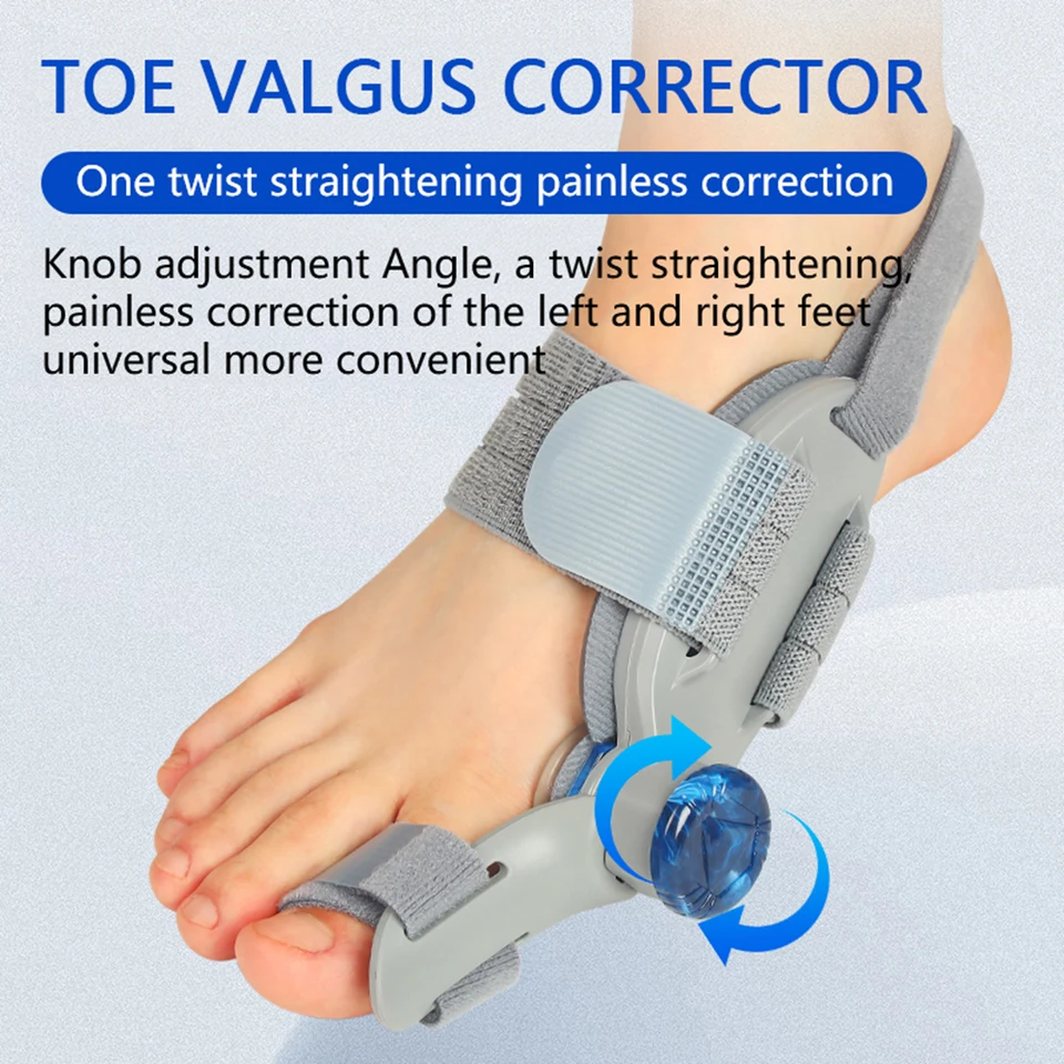 Korektor BUNION UNISEX Anti-Slip Big Toe Orthopedic Zariadenie Denná noc na špičke Pover doľava a pravé nohy Rotatovateľné prsty na nohách