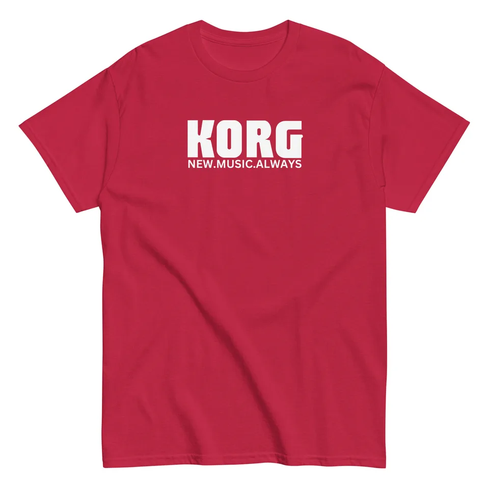 Korg syntetizátor hudobné logo T tričko s veľkosťou s 5xl 6 farby klasické