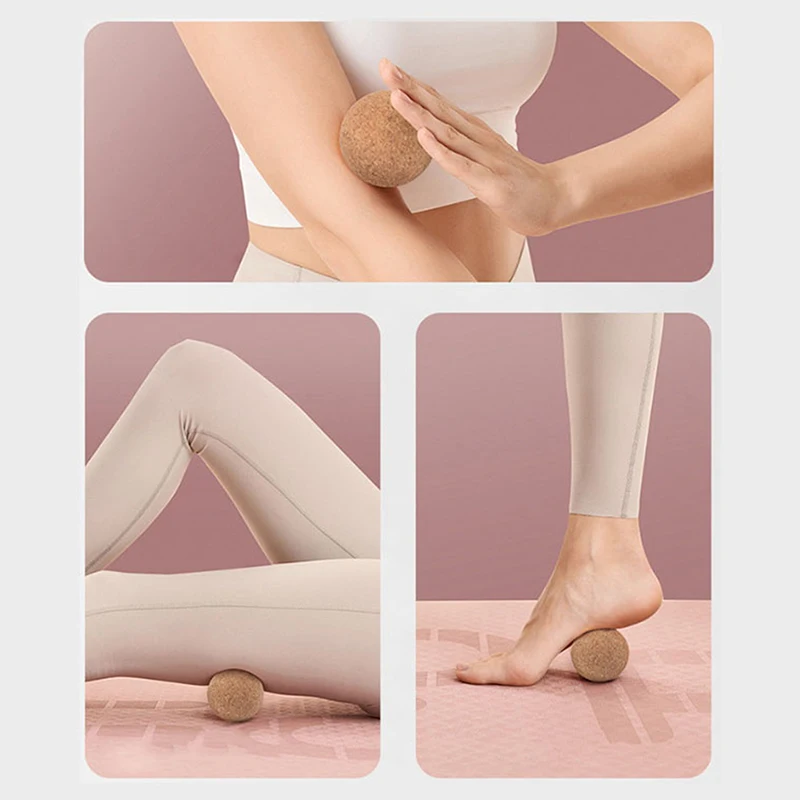Korková masážna loptička Zadná masáž Masáž Maságer joga loptička uvoľňovanie terapie myofascial lopta relax svaly spúšťací bod spúšťacieho bodu