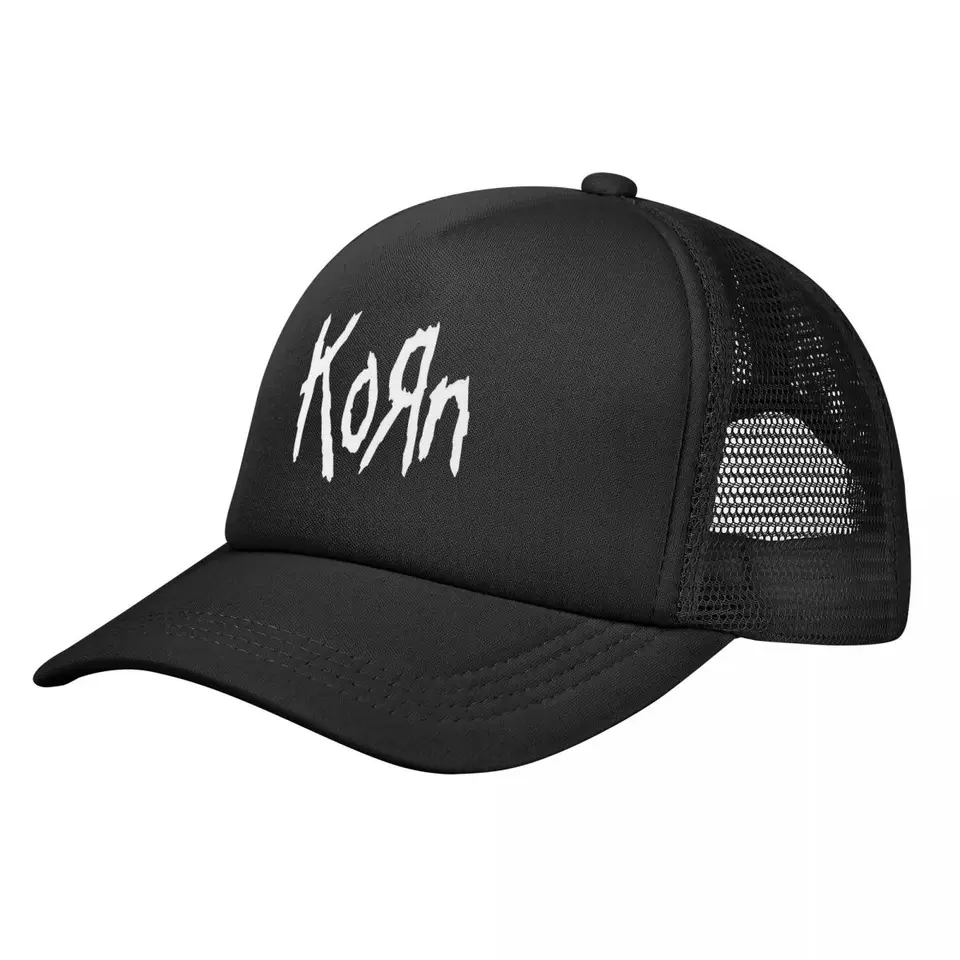 Korn Music Concert Rock Band Trucker Hats Men Dámske módne klobúky Športová čiapka nastaviteľná Snapback Caps Mesh Baseball Caps Autumn