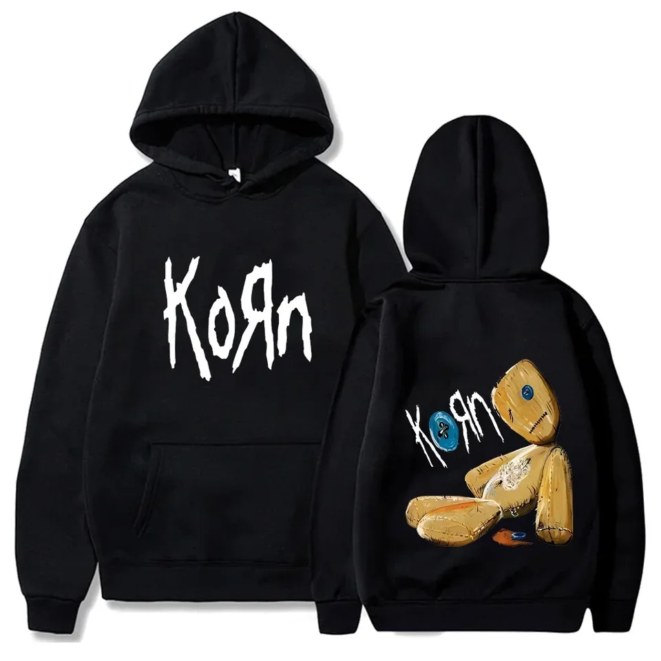 Korn Rock Band Hoodies Spring Autumn Pullover Pánske módne tlačené mikiny s kapucňou voľné príležitostné denné streetwear sveter topy