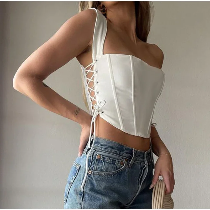 Korzet top sexy spodné prádlo pre ženy dámy letné popruhy tanky Bustiers BodySuit Top Women Sexy backless bandáž Skinny plodina
