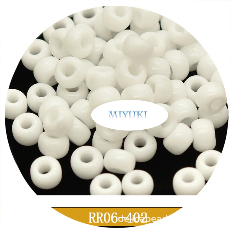 Korálky miyuki Japonsko dovážané 6/0 RR-402 okrúhle guľôčky 4 mm 14 farebná masová farebná séria 5G Pack šperky výroby