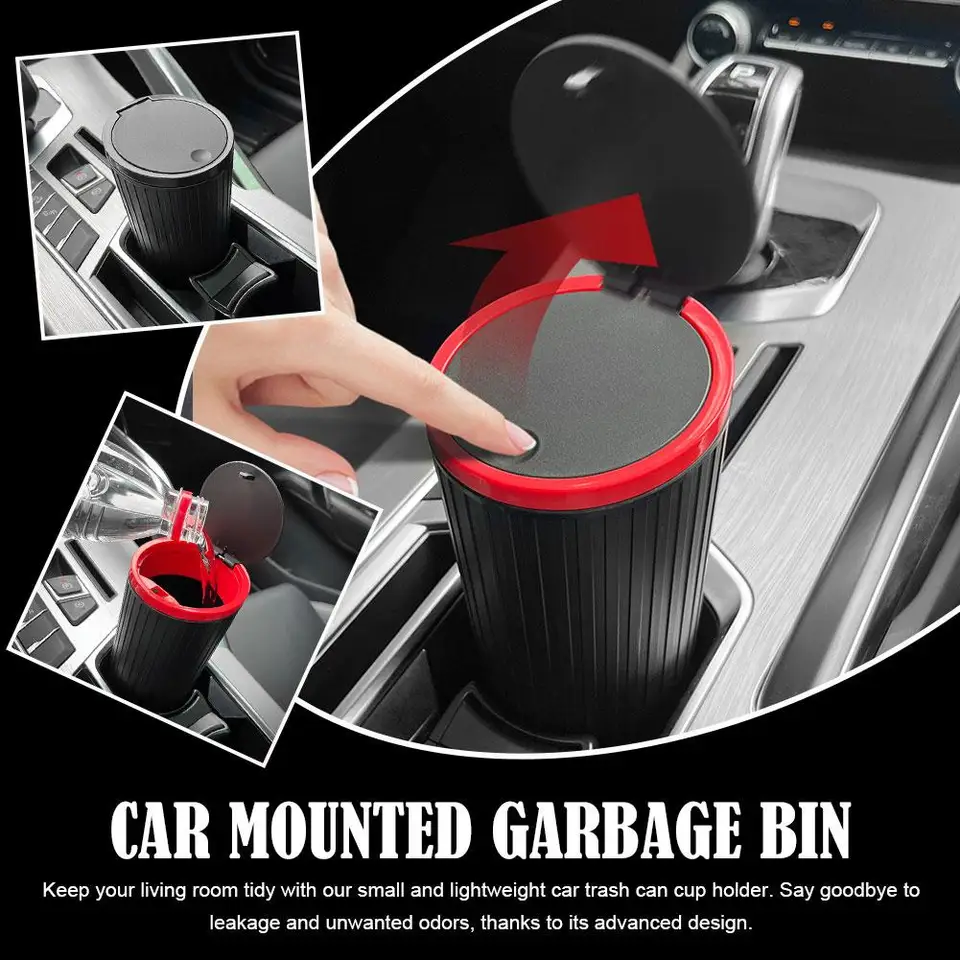 Kost držiaca automobilu Kôš na odpadky Proof Pock Trash Cantainer pre automatické interiérové ​​doplnky pre nákladné vozidlo RV SUV a cestovanie CA M9G2