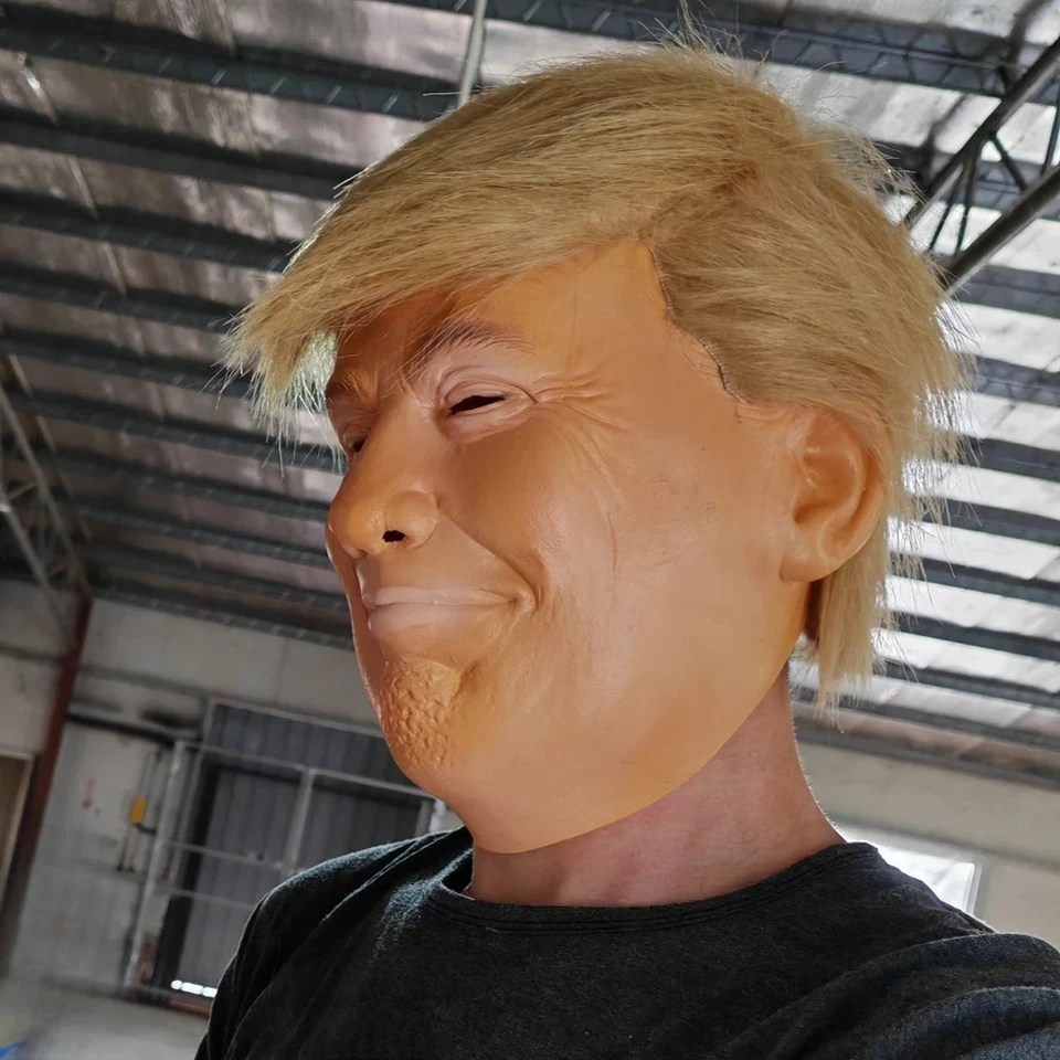 Kostým pre latexovú hlavu obal americký kampaň Maska Trump Trump Plná maska ​​na tvár na festival Halloween Veľkonočné kostýmy Party