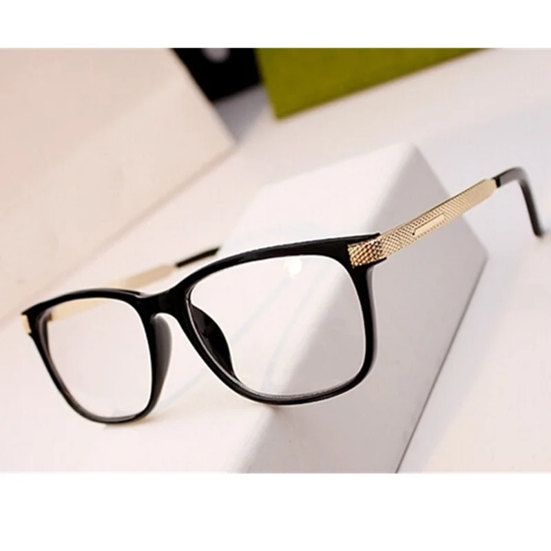 Kottdo Fashion Cool Glasses Ženy Retro vinobranie čítanie krátkozelenej okuliare Ráme Men štvorcové okulia