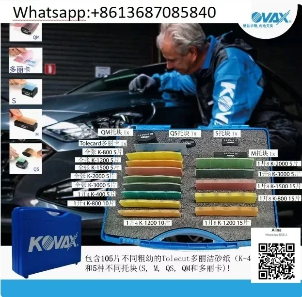 Kovax Tolekit Japan dovážal štvorcový suchý brúsny papier leštenie 400-3000