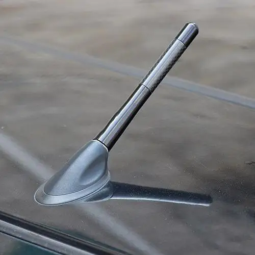Kovová anténa s kovovou karbónou Modifikovaná rádiová anténa pre Universal Car Kit anténa anténa anténa Carro