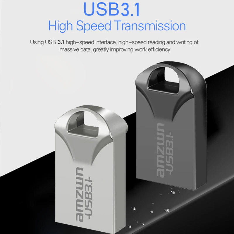 Kovová jednotka USB Flash Drive 3.1 8 GB 16 GB 32 GB 64 GB 128 GB Drive pera 8 16 32 64 128 GB Pendrive Memory Stick Drive U Disk Witerproof