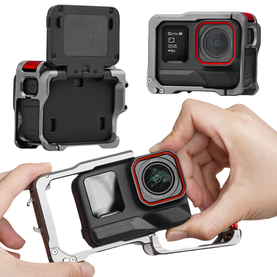 Kovová klietka so studenou obuvou držiak puzdro rukávy králičie klietky pre doplnky kamery Insta360 Ace Pro 2