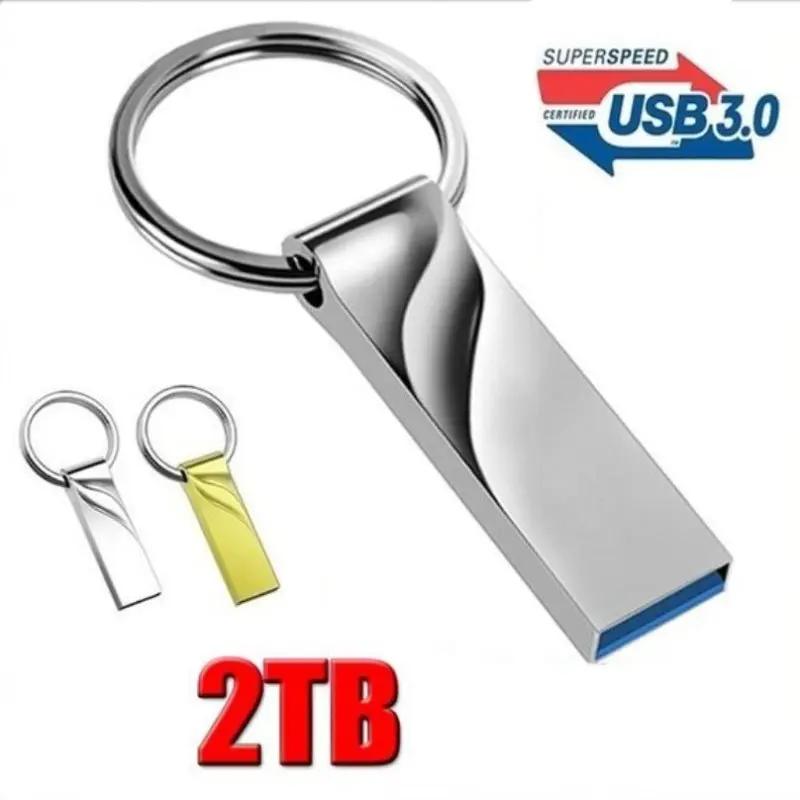Kovová pero pohon 3,0 kovová USB Flash Drive High Speed ​​2TB Memory USB3.0 Flash Stick Hot