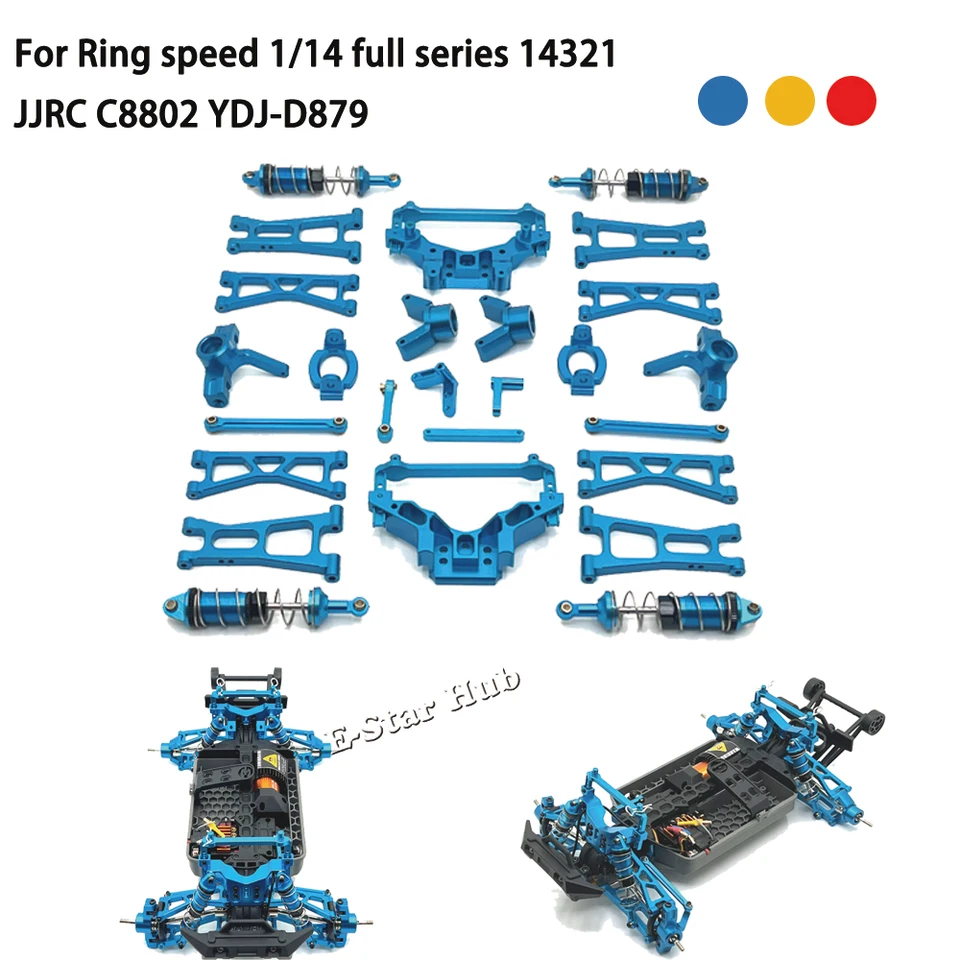 Kovová súprava kovovej aktualizácie RC pre HS 1/14 14321 JJRC C8802 YDJ-D879