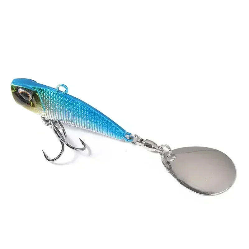 Kovová vibrácia spinner návnada Japonsko Originálny wobbler trolling návnada rybárska návnada rotujúcimi chvostmi vibrácie Flitre predátor pre basy šťuky