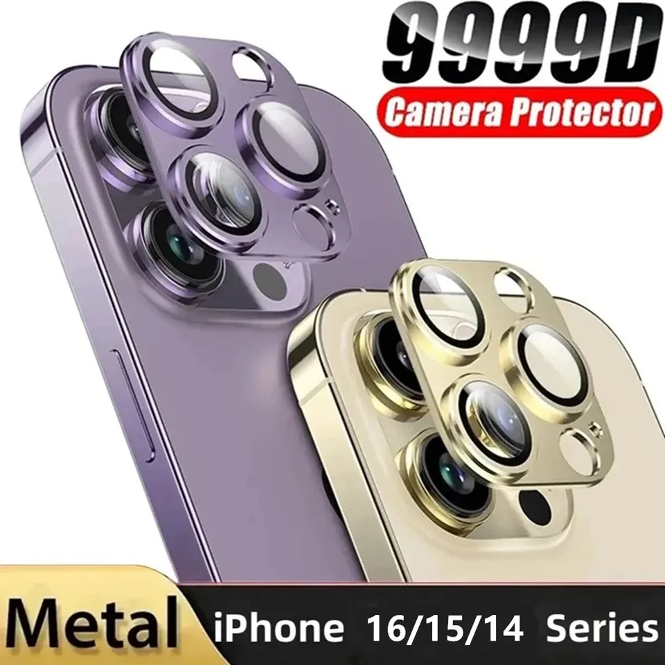 Kovové fotoaparátové šošovky Protector Glass pre iPhone 14 15 16 Pro Max HD Back Lens Protective Film pre iPhone 15Pro 16Pro 14 Plus 16Plus