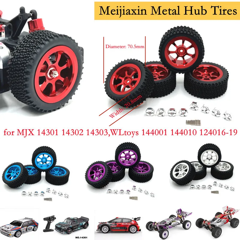 Kovové kolesá náboja pre MJX 14301 14302 14303, WLToys 1/12 124016 17 18 19 1/14 144001 144010 Všeobecné aktualizácie, 12 mm konektor