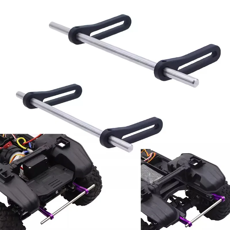 Kovové nastaviteľné predné a zadné nárazníky pre 1/10 RC Crawler CAR Axial SCX10 II 90046 Jeep Chevrolet TRX6 upravené príslušenstvo