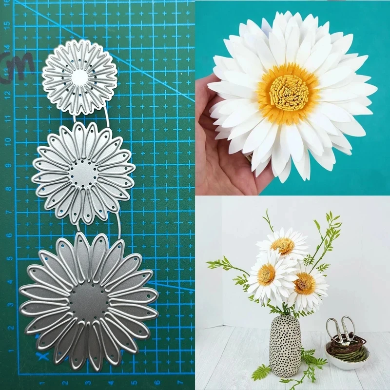 Kovové rezanie zomiera rezné diel Ocean Flower Series Frame Scrapbook papierový remeselný nôž pleseň čepeľ Punch Stencils Dies Dies