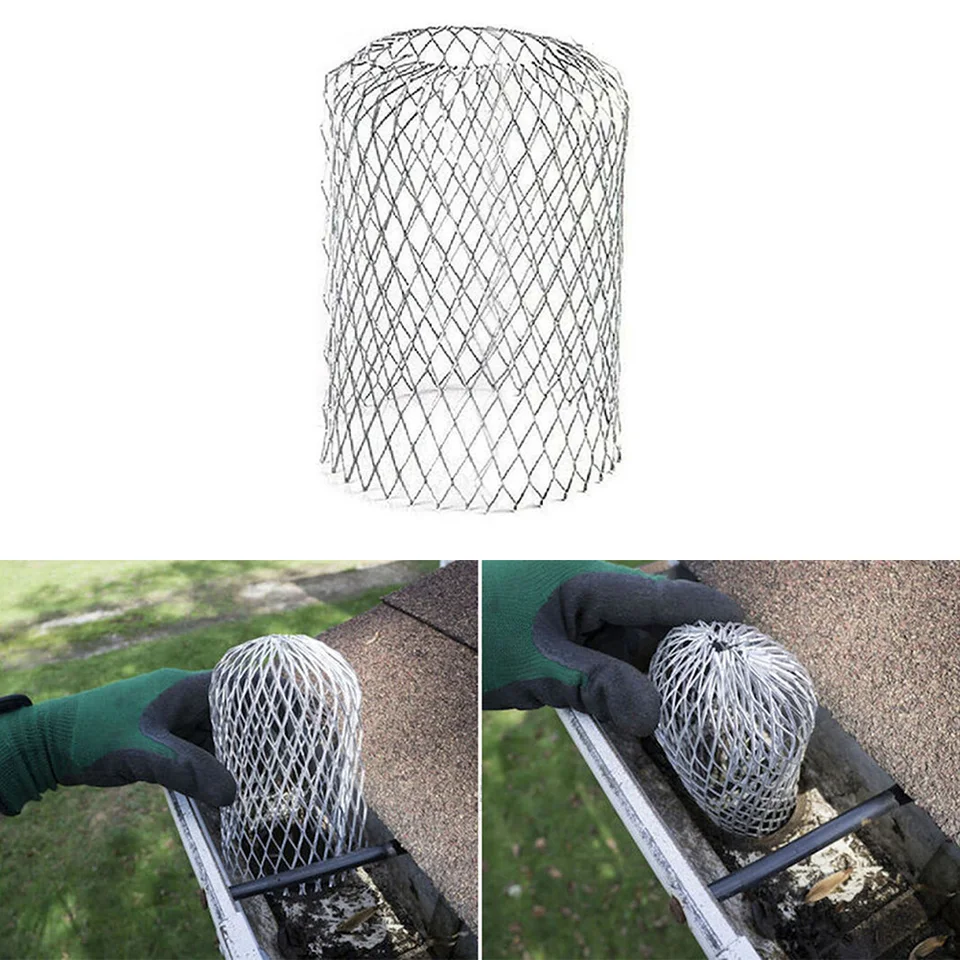 Kovové strešné guľové filtre zastavte zablokovanie listov Krytie potrubia potrubia chrliča filtre neorfive150*80 mm domáci čistý náradie