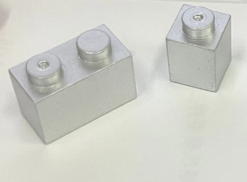 * Kovové strieborné tehlové diely * 10 ks DIY Enlighten Block Brick Part č. Kompatibilné s ostatnými zostavami častíc
