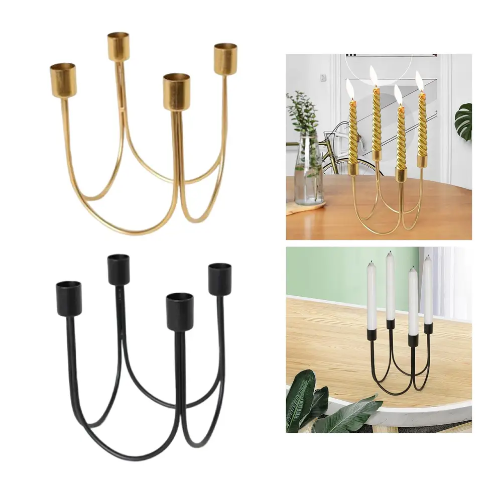 Kovové svietniky Candelabras Candleholder Farmhouse Farmhouse Farch Table Table Center