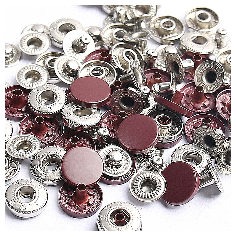 Kovové tlačidlá kožené svapky s rýchlym prvkom 12,5/15 mm okrúhle príslušenstvo šijacie príslušenstvo Color Button pre šaty na šaty džínsy nosí