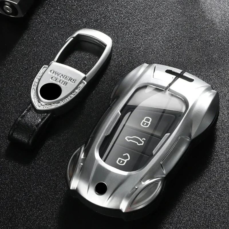 Kovové vozidlo diaľkový kryt držiaka na kľúče držiak shell fob pre VW Volkswagen Golf 8 Teramont Viloran ID.3 ID4X ID6X Passat Polo Tiguan