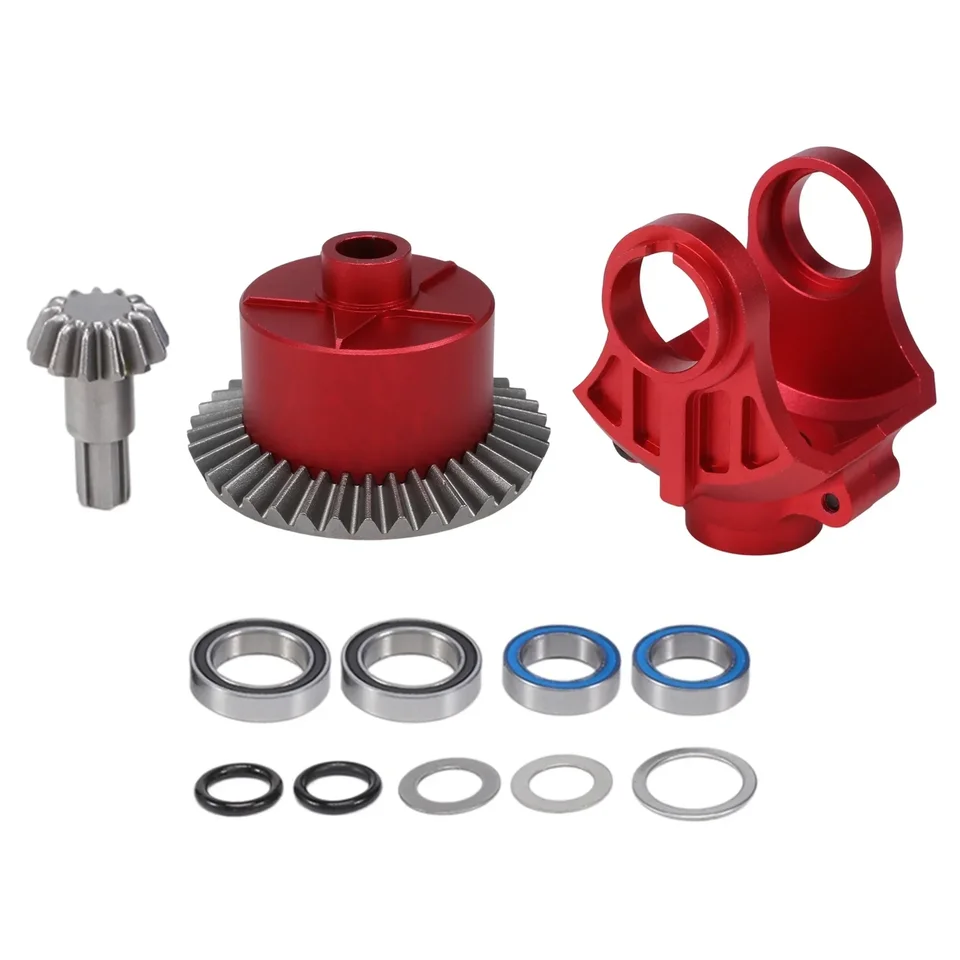 Kovový diferenciálny puzdro Diff strok hlavné prevodové zariadenie 37T 13T pre Arrma 1/10 Kraton Senton Big Rock Granite vyvrhnutí